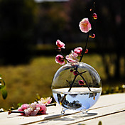 Round Clear Glass Vase Centerpiece