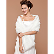 Faux Fur Bridal Wedding Shawl 
