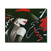 Hand-painted People Oil Painting with Stretched Frame