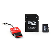 2GB MicroSD Memory Card with USB MicroSD Reader and MicroSD Adapter 