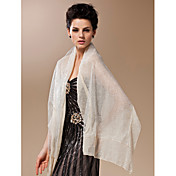 100% Handmade Sheer Silk Evening/Wedding Shawl/Wrap