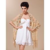 Embroidered Tulle With Sequins Evening / Party Shawl (More Colors Available)