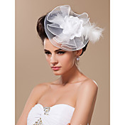Gorgeous Tulle And Feather Bridal Fascinator/Headpiece