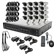 Ultra Low Price 16CH CCTV DVR Kit (H. 264, 16 Outdoor Waterproof Color Cameras)