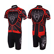 Kooplus - Quick Dry Mens BIB Short Cycling Sets(Flying Wolf)