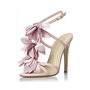 Leatherette Stiletto Heel Sandals / Pumps Party / Evening Shoes With Flower