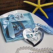 Butterfly & Heart Stainless Steel Bookmark Favor