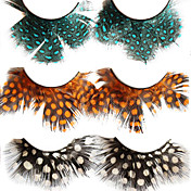 Feather Ball Fake Eyelashes(3 Pairs)