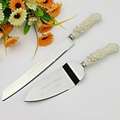 Personalized Elegant Wedding Cake Serving Set In Resin Handle