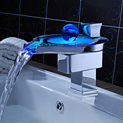 Sprinkle® by Lightinthebox - Color Changing LED Waterfall Bathroom Sink Faucet (Unique Design) 