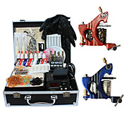 2 Guns Tattoo Kits with Top Quality LCD Power Supply
