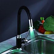 Painting Finish Kitchen Faucet with Color Changing LED Light