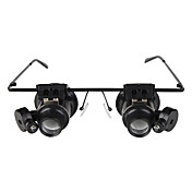 Glasses Type 20X Magnifier with White LED Light