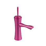 Contemporary Rose Painting Finish Bathroom Sink Faucet - Special Handle