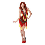 Dancewear Polyester With Tassels/Sequins Performance Latin Dress Built In Bra For Ladies More Colors 
