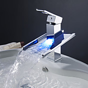 Sprinkle® by Lightinthebox - Color Changing LED Waterfall Bathroom Sink Faucet