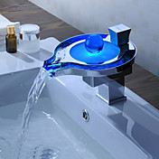 Sprinkle® by Lightinthebox - Color Changing LED Waterfall Bathroom Sink Faucet (Unique Design) 