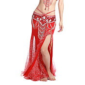 Dancewear Polyester With Ruffles Performance Belly Dance Skirt For Ladies More Colors