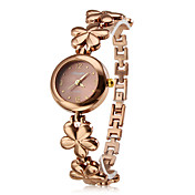 Women's Fashionable Style Alloy Analog Quartz Bracelet Watch (Bronze)