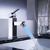 Sprinkle® by Lightinthebox - Color Changing LED Bathroom Sink Faucet - Chrome Finish