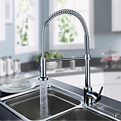Contemporary Spring Kitchen Faucet - Chrome Finish