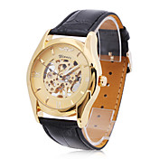 UnisexPU Analog Semi-Mechanical Fashionable Watch (Gold)