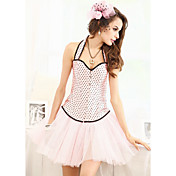 Viscose With Mini Spot Adjustable Straps Front Busk Closure Corsets Shapewear (More Colors)
