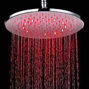 7 Colors Changing LED Contemporary Chrome Shower Faucet Head of 12 inch