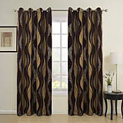 (One Panel) Classic Brown Chenille Thermal Curtain 