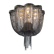 Luxuriant Flush Mount with 6 Lights in Aluminum