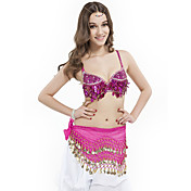 Dancewear Polyester With Sequined Performance Bra Top for Ladies More Colors