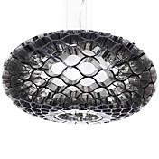 60W Modern Acrylic Pendant Light with 1 Light Honeycomb Design