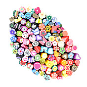 100pcs 3D Cane Stick Rod Sticker Nail Art Decoration