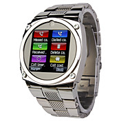 TW818 1.6 Inch of Ultra-thin All Steel Belt Camera MP3 Watch JAVA Mobile Phone