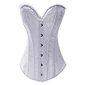 Satin Strapless Front Busk Closure Corsets Shapewear(More Colors)