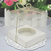 Transparent Cupcake Boxes With Base Inside (Set of 12) 