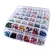 6 Box Nail Art Decoration Rhinestones