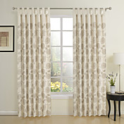 (One Pair) Modern Beige Novelty Eco-friendly Curtain 