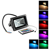 10W RGB Light Remote Controlled LED Flood Lamp (85-265V)