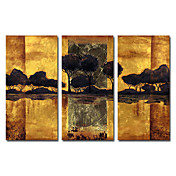 Hand-painted Oil Painting Landscape Oversized Wide Set of 3