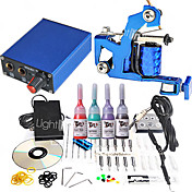 1 Gun Mini Tattoo Kit with Power Ink and Needle