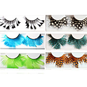 Feather Ball Fake Eyelashes(6 Pairs)