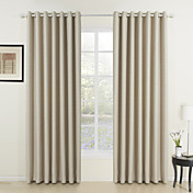 (Two Panels) Classic Ivory Solid Energy Saving Curtains