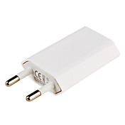 EU Plug USB Power Charger Adapter for iPhone 5 (White)