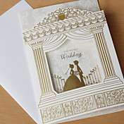 Elegant Trifolded Wedding Invitation - Set Of 50
