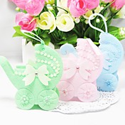 Lovely Baby Pram Shape Favors Bags - Set of 12 (More Colors)