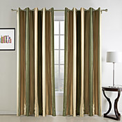 (One Pair) Splendor Country Stripes Room Darkening Curtain 