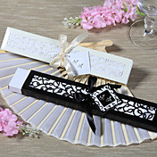 Luxurious Silk Fan in Elegant, Laser-Cut Gift Box (Set of 4)