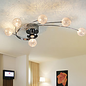 Artistic Aluminum Flush Mount Lights With 6 Lights