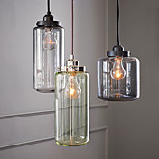 60W E27 Glass Flush Mount Light with 3 Lights